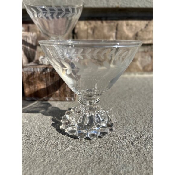 Anchor Hocking Berwick Boopie Clear Glass Champagne/Sherbet Coupe. - Picture 6 of 9